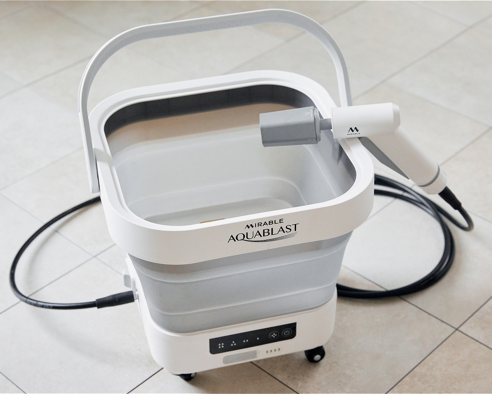水道・電源いらず。ウルトラファインバブルで、優しく強力洗浄できる「高圧洗浄機」｜MIRABLE AQUABLAST