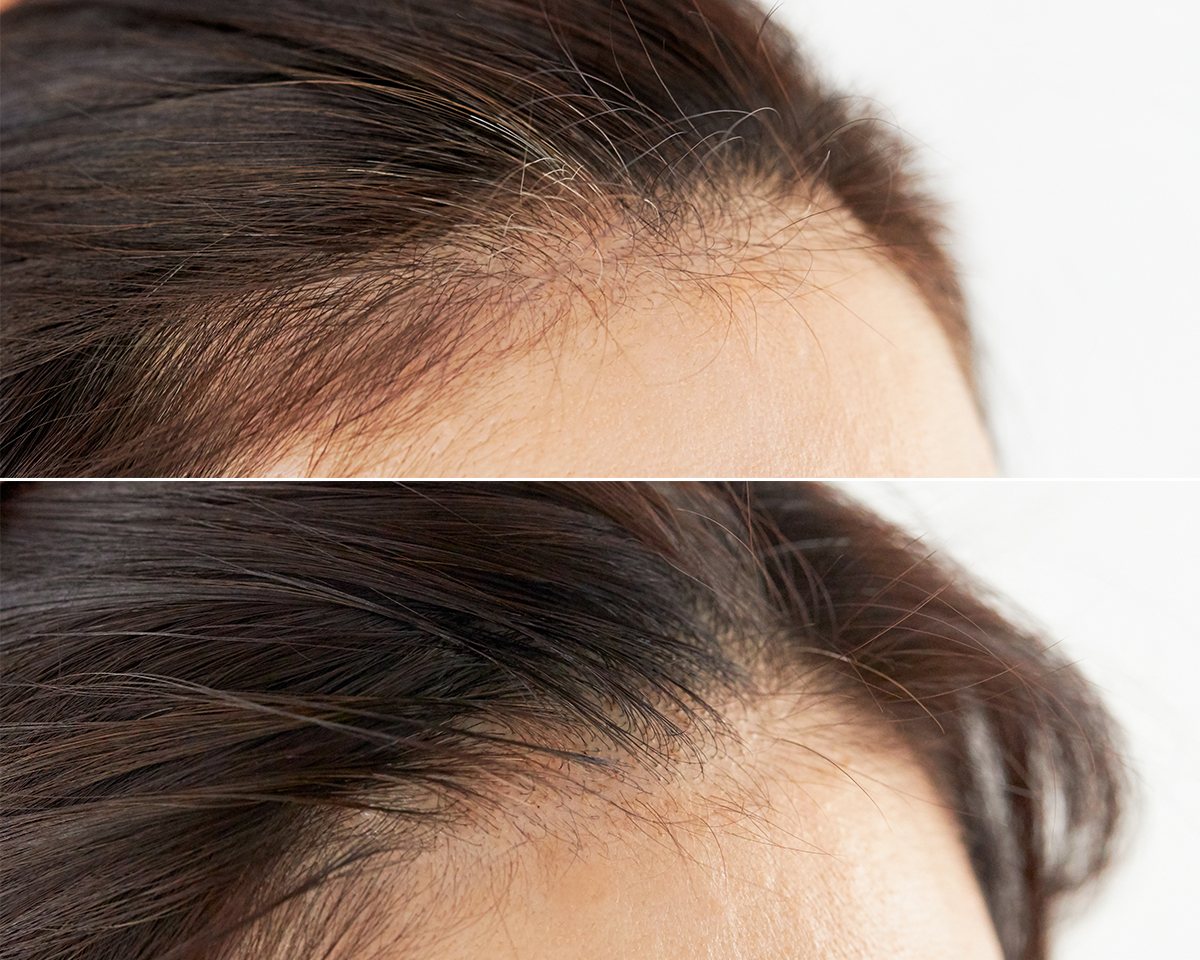 「生え初め」「染め残し」「ヘアカラー3週間後」の部分白髪を簡単に隠せる。丹波栗と天然インディゴで、天然由来の白髪隠し。リタッチヘアマスカラ|uruotte(ウルオッテ)
