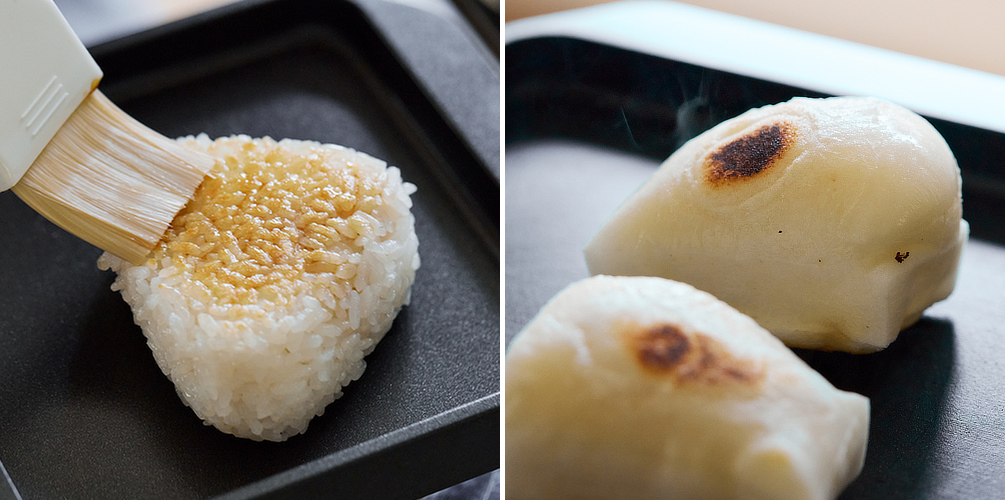 肉も野菜も、ジューシー旨味たっぷり。網だとくっつきやすい、焼きおにぎりやお餅も、感動的レベルできれいに早く焼ける「スミ トースター」｜万能調理器具・炭（カーボン）プレート｜あやせものづくり研究会 Ayase Labo（カーボン加工専門メーカー旭工業）