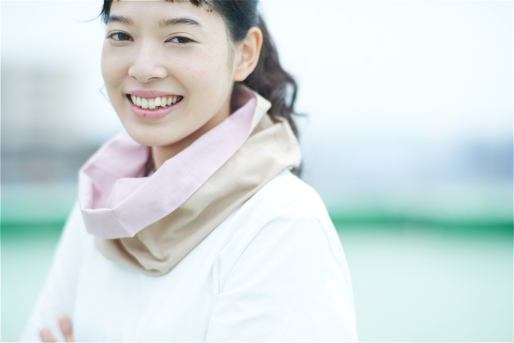 和晒しコットン100%、日除け、汗拭き、冷え対策できる「首の肌着」｜Oo（ワオ）