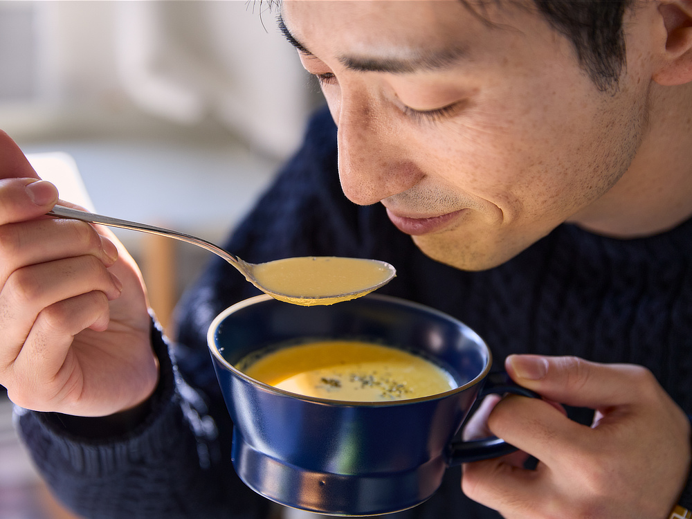 できばえは、目を細めて味わいたくなるレベル。ちゃんとお鍋でグツグツした手作り感があって、栄養もたっぷり。|『récolte(レコルト)』の自動調理ポット