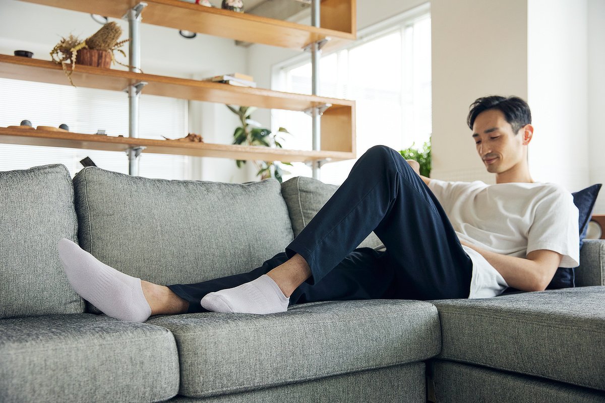 いやな足ムレが、いつもよりずっと少ない｜消臭効果、サラサラ効果が続く、美濃和紙を使った和紙靴下・和紙ソックス