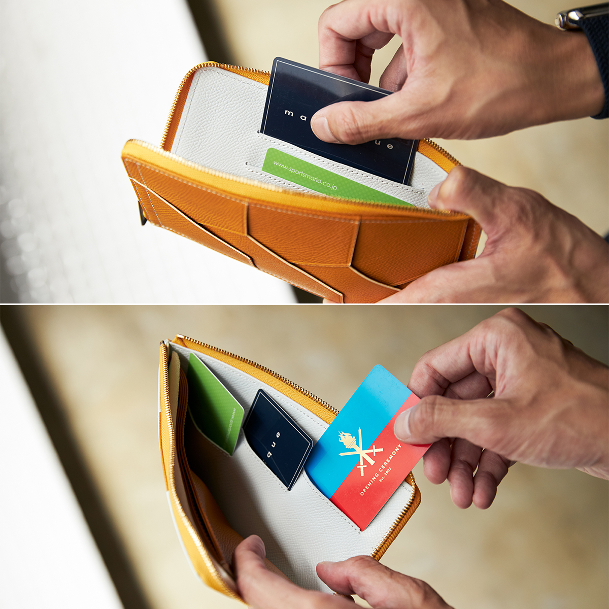 必要十分が計算された硬貨入れ。無理なくミニマムを極めた、「薄い財布」の傑作(長財布、二つ折り財布、パスケース、カードホルダー)|ALBERTE