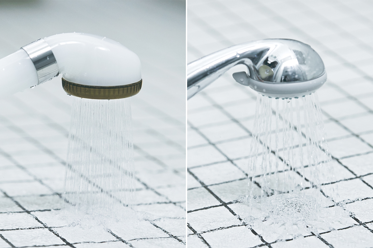 安定した水圧で、約30％の節水・節約ができる。毛穴の汚れ・皮脂をスッキリかき出して、しっとりホカホカ気持ちいい「シャワーヘッド」｜エミュール ファインバブルシャワー