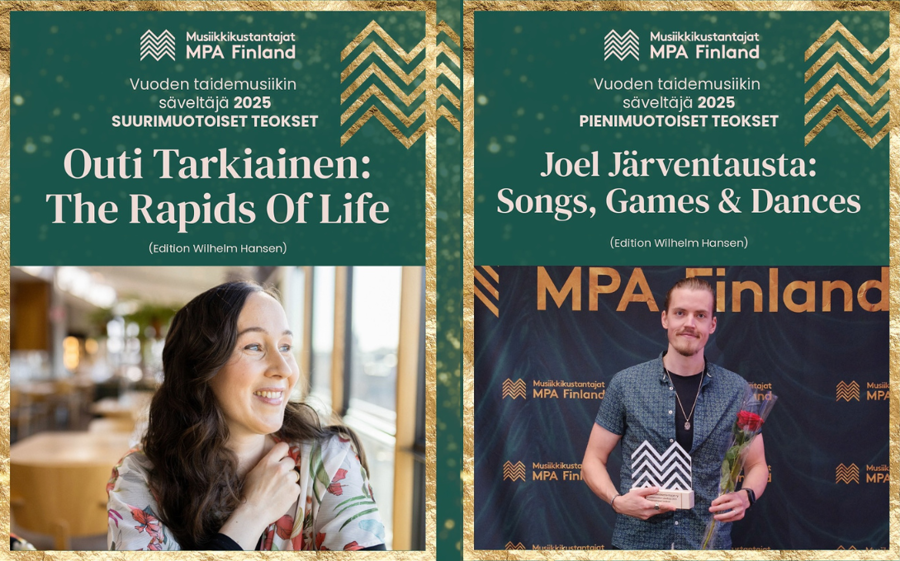Outi Tarkiainen and Joel Järventausta win the MPA Finland Award