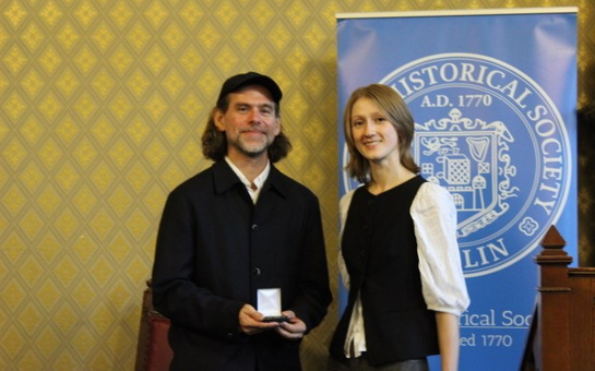 Bryce Dessner awarded the Samuel Beckett Medal from Trinity 