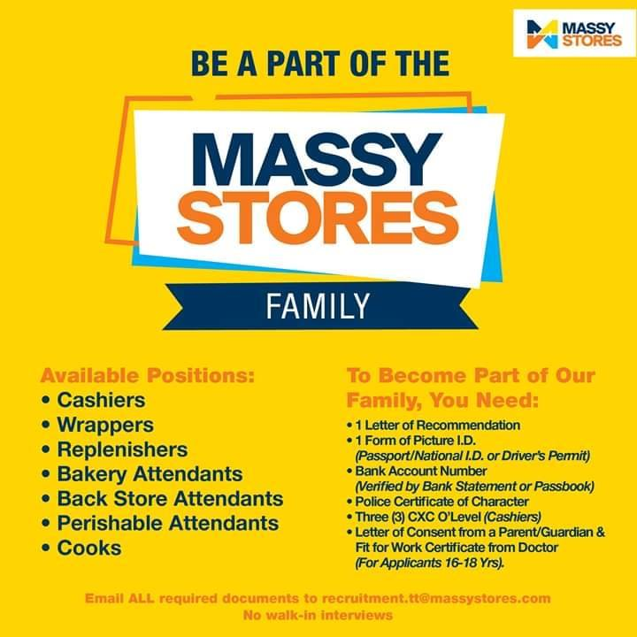 Massy Stores Jobs Grocery Attendant / Replenisher Caribejob