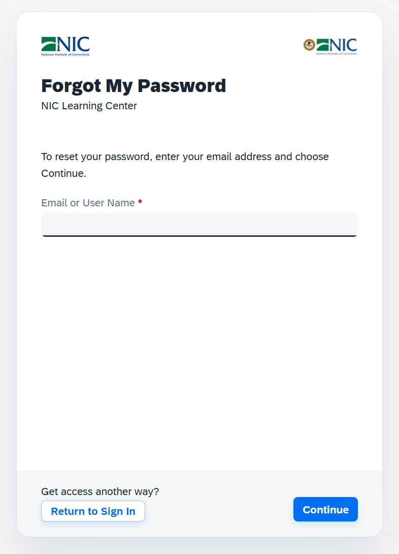 Screenshot of the Learn Center Landing page