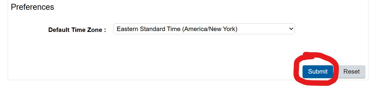 screenshot of the account registration page submit button