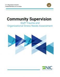 document cover for Community Supervision Staff Trauma and Organizational Stress Needs Assessment