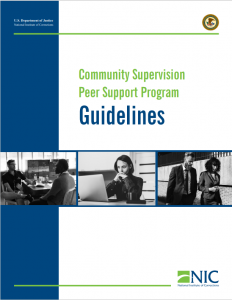 Community Supervision Peer Support Program Guidelines cover