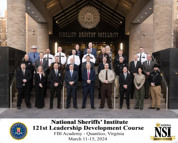 group photo of the 121st National Sheriff's Institute