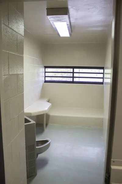 a solitary confinement prison cell