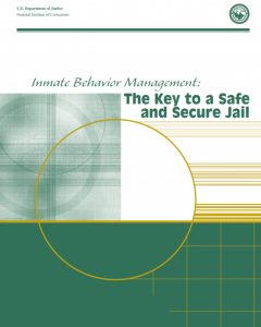 document cover for Inmate Behavior Management: The Key to a Safe and Secure Jail