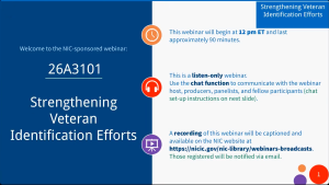 Strengthening Veteran Identification Efforts