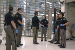 several officers