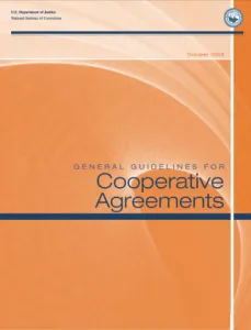 cover image for a N I C cooperative agreement, an orange document cover
