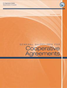 cover image for a N I C cooperative agreement, an orange document cover