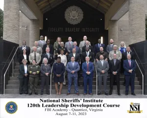 National Sheriff's Institute 120th Leadership Development Course held at the FBI Academy in Quantico Virginia in August 2023