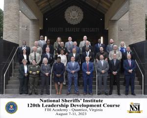 National Sheriff's Institute 120th Leadership Development Course held at the FBI Academy in Quantico Virginia in August 2023