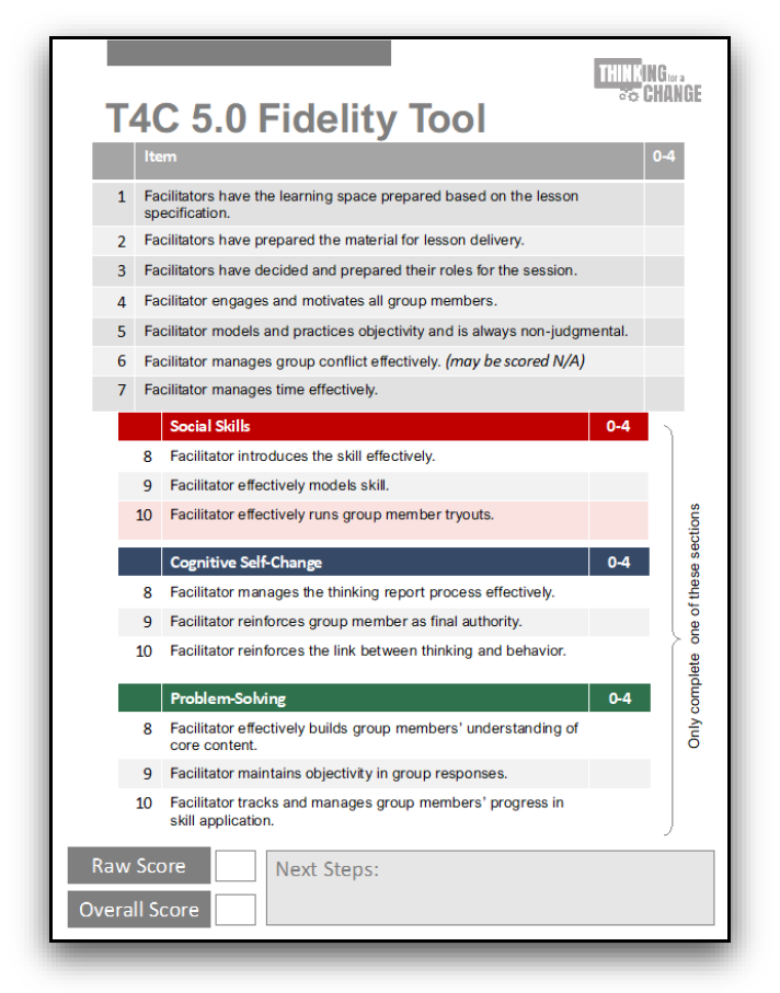 T4C 5.0 Fidelity Tool