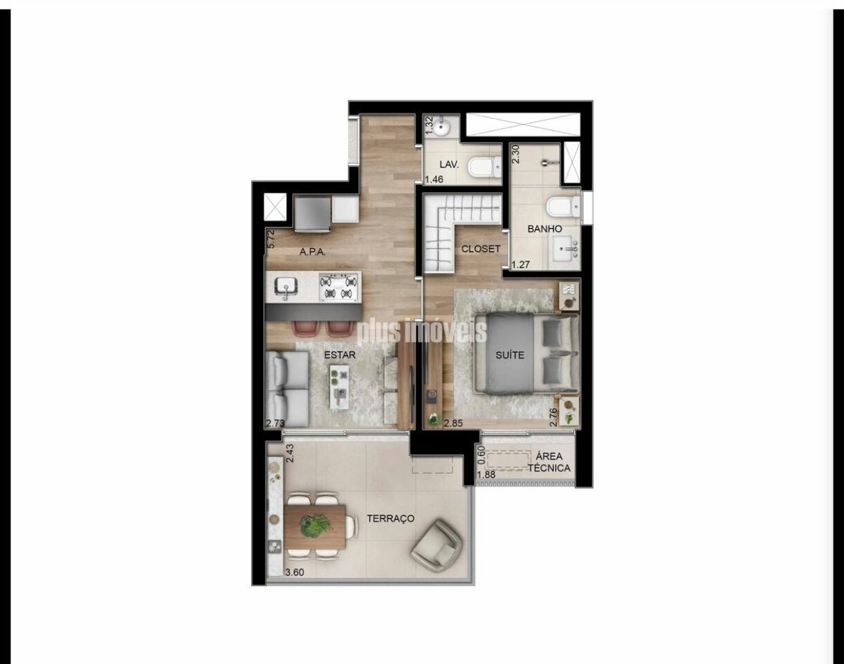 Apartamento, 1 quarto, 45 m² - Foto 18