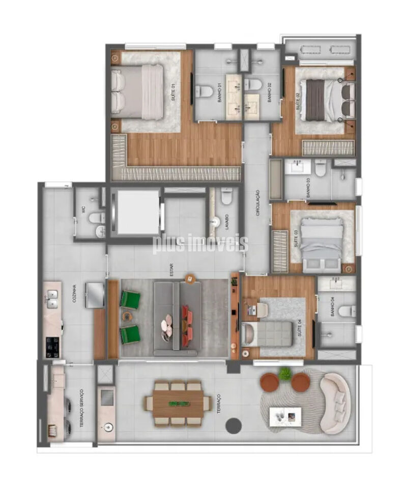 Apartamento, 4 quartos, 130 m² - Foto 21