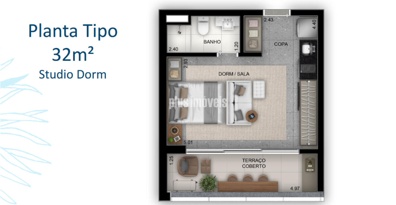Apartamento, 1 quarto, 32 m² - Foto 11