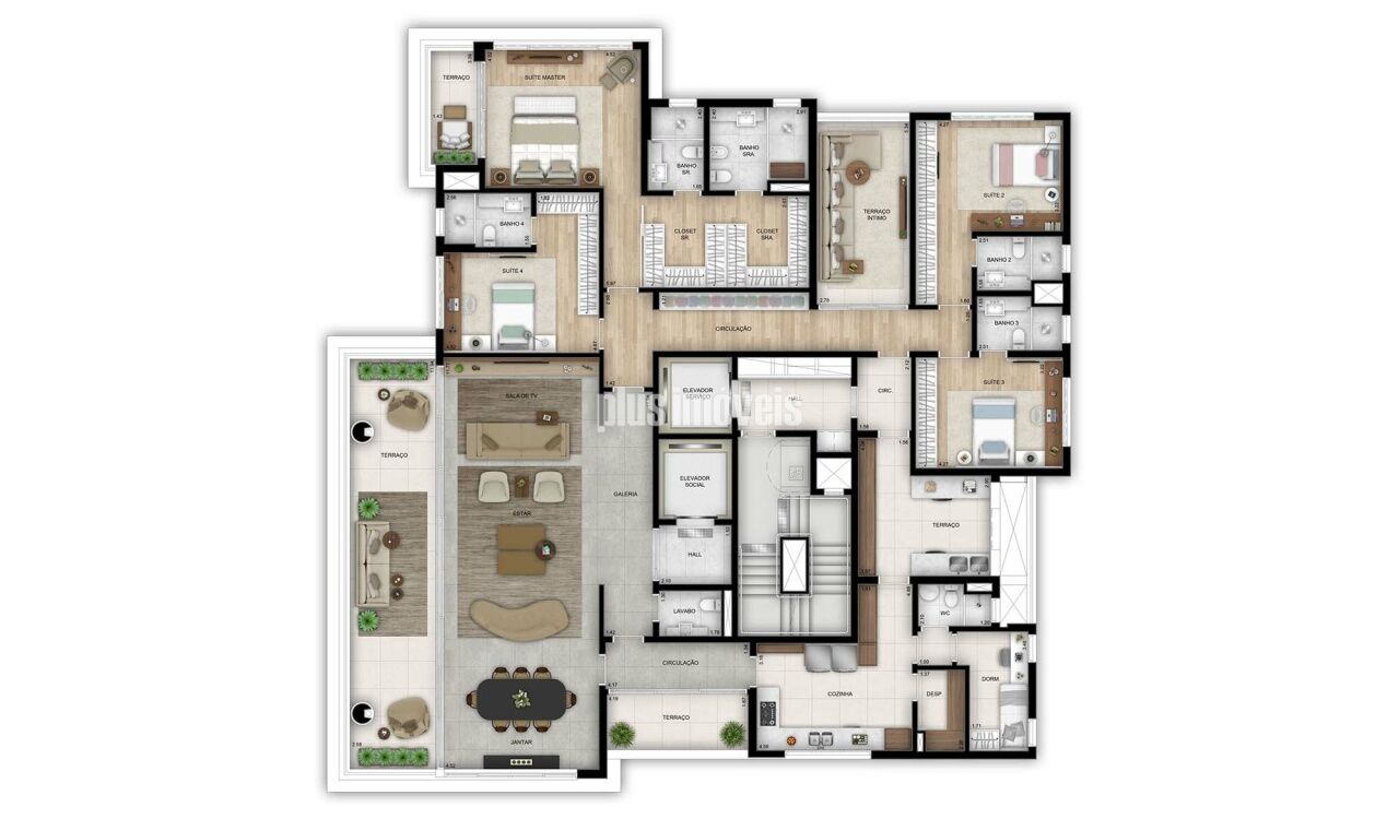 Apartamento, 4 quartos, 355 m² - Foto 4
