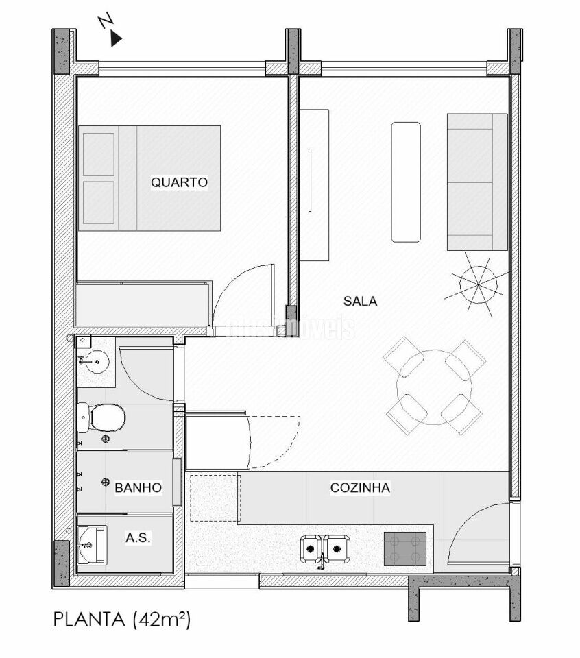 Apartamento, 1 quarto, 42 m² - Foto 13