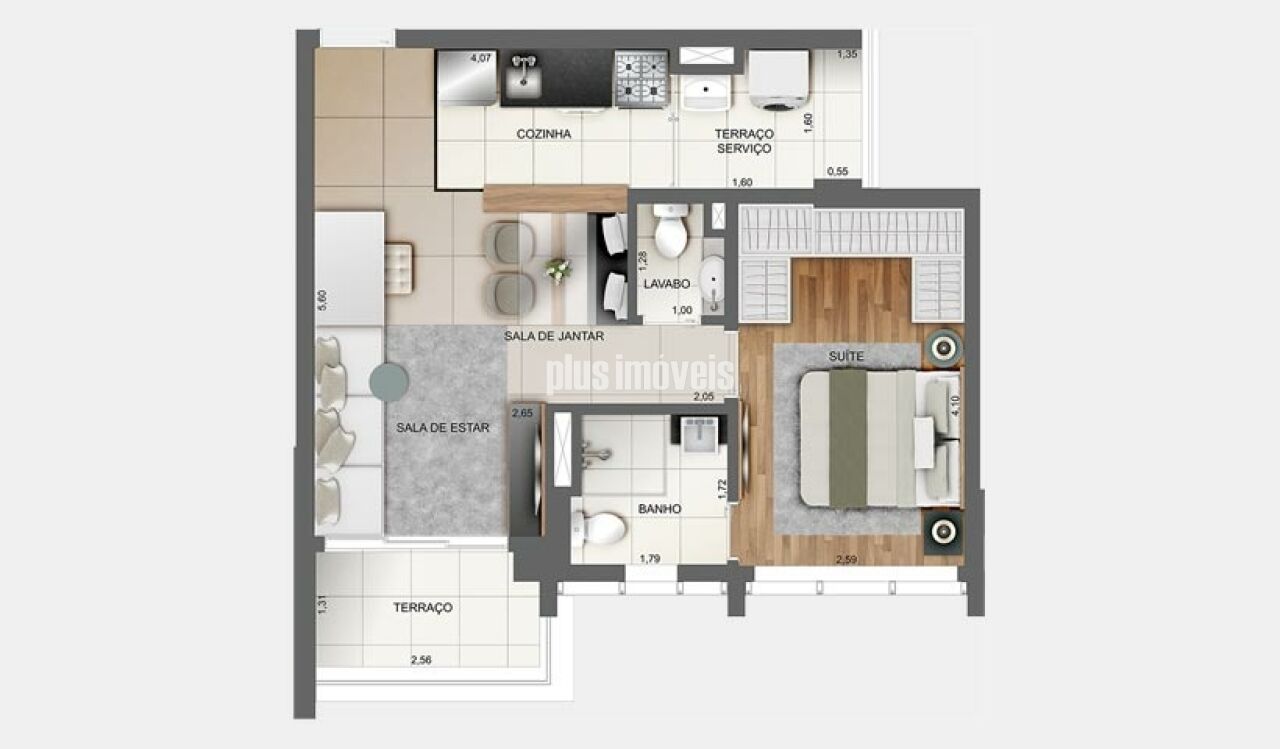 Apartamento, 1 quarto, 49 m² - Foto 20