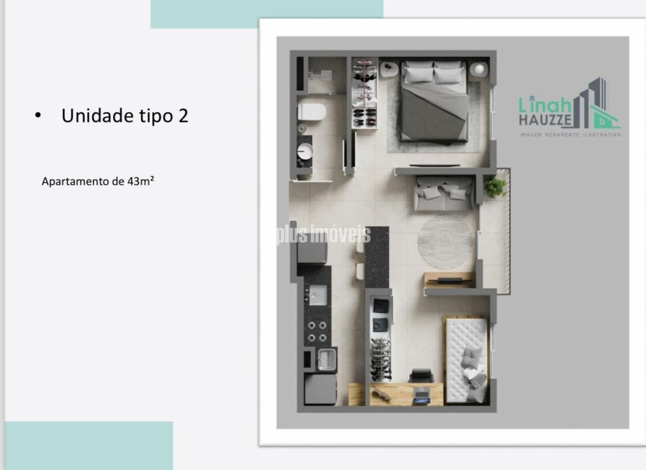 Apartamento, 2 quartos, 39 m² - Foto 3
