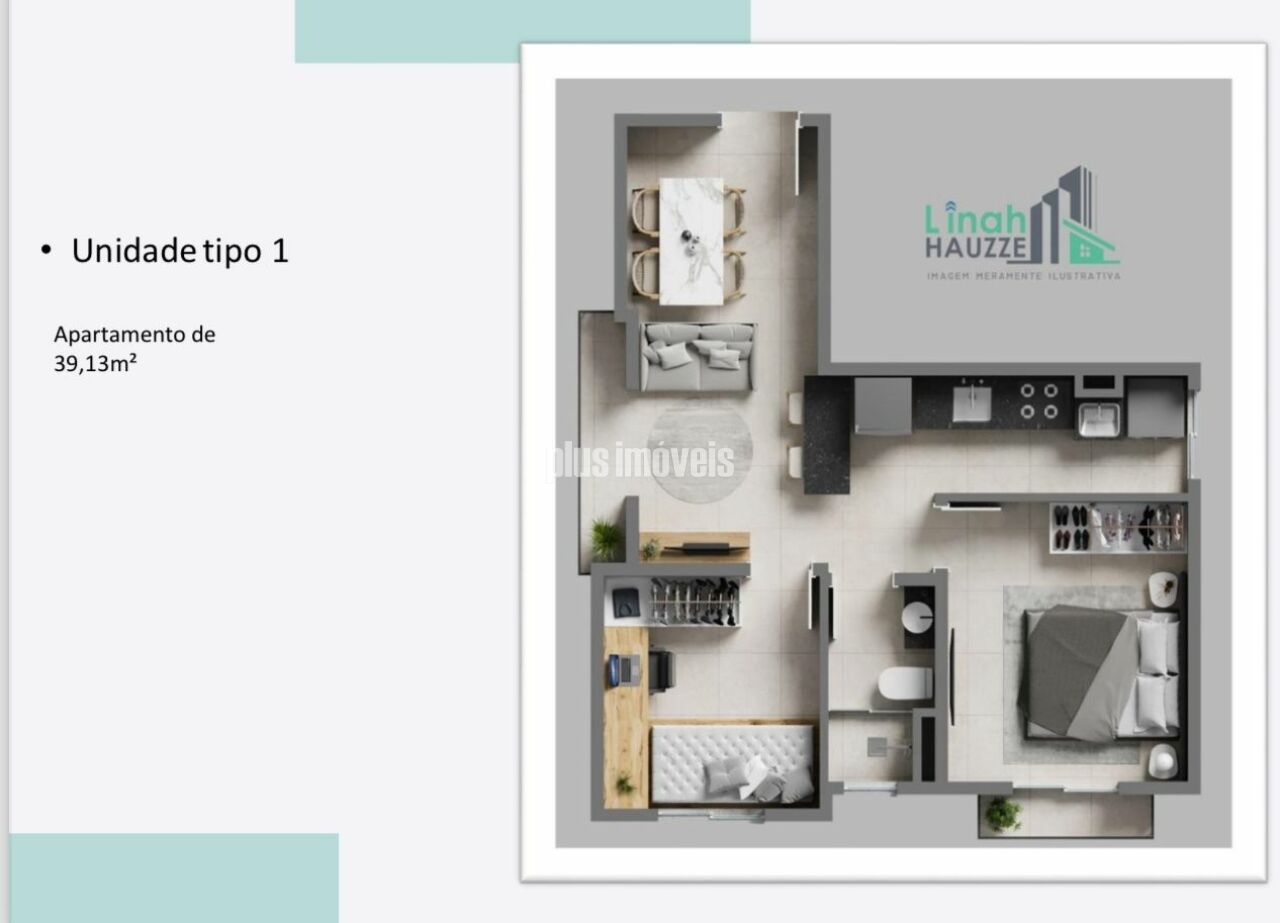 Apartamento, 2 quartos, 43 m² - Foto 2