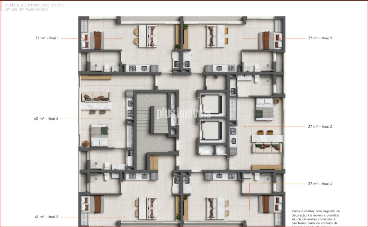 Apartamento, 1 quarto, 37 m² - Foto 9