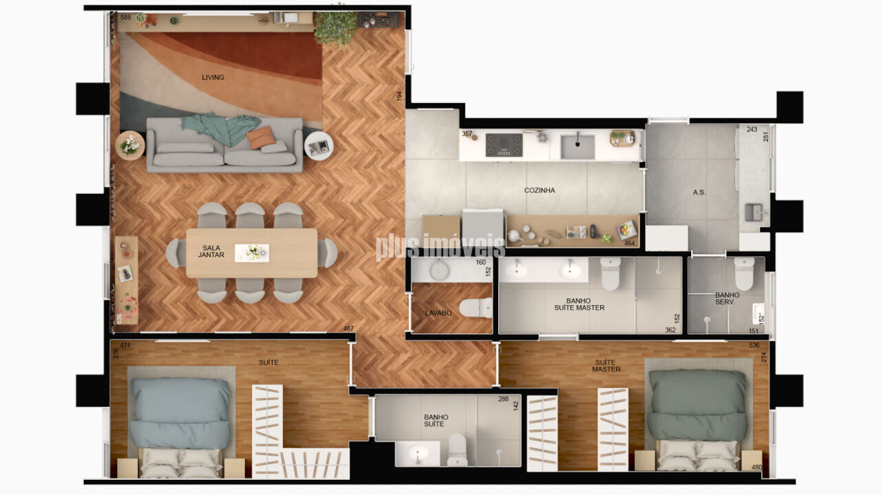 Apartamento, 2 quartos, 115 m² - Foto 3