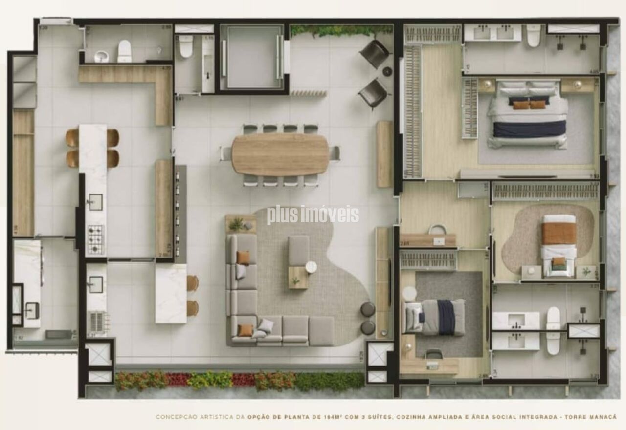 Apartamento, 3 quartos, 194 m² - Foto 21