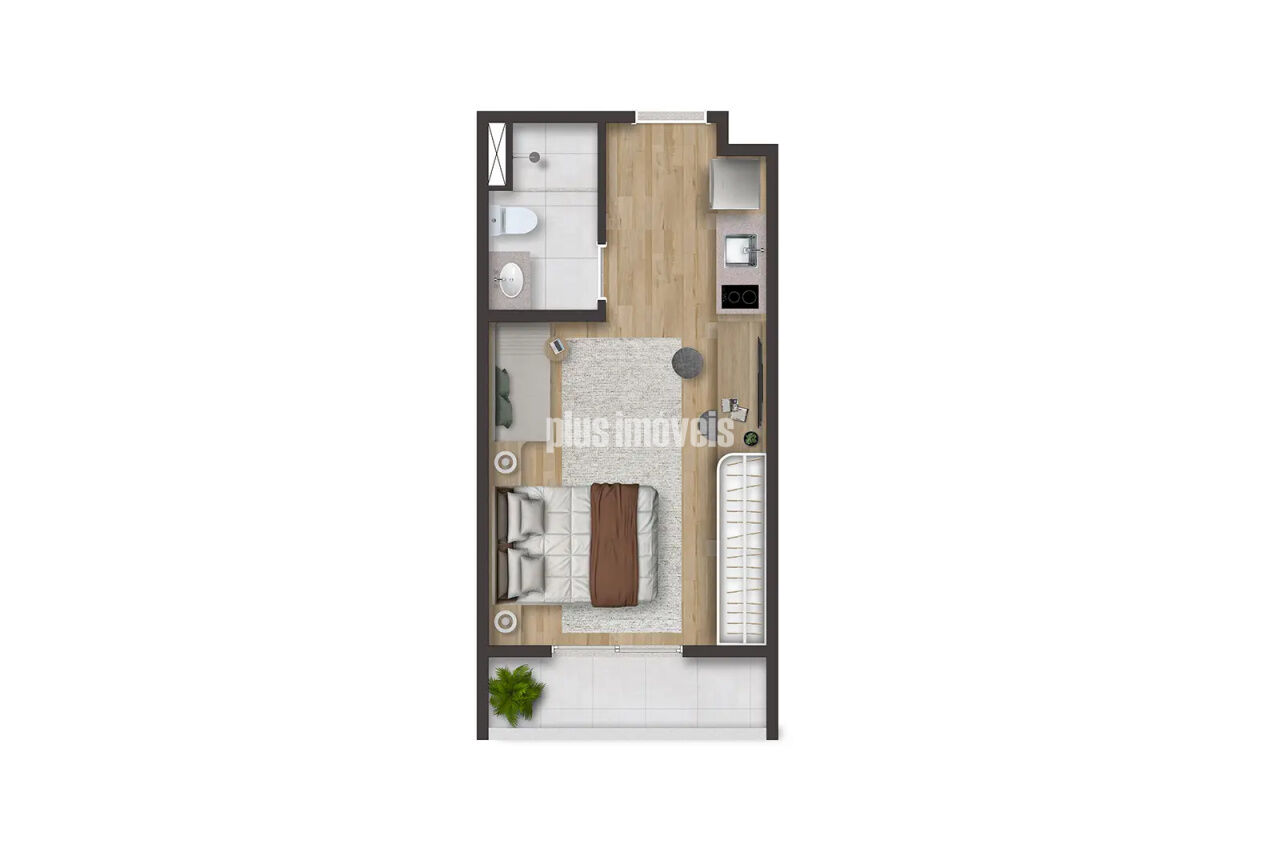 Apartamento, 1 quarto, 26 m² - Foto 8