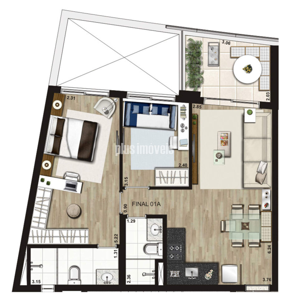 Apartamento, 2 quartos, 69 m² - Foto 20