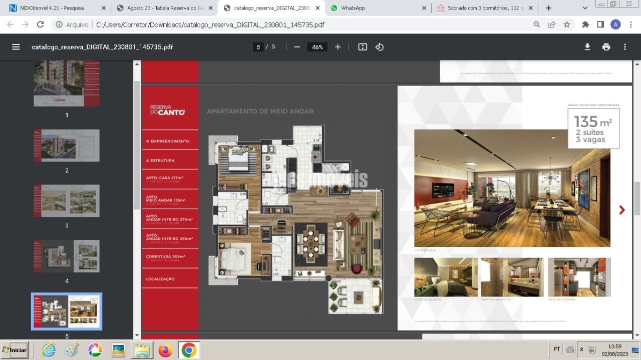 Apartamento à venda com 2 quartos, 135m² - Foto 7