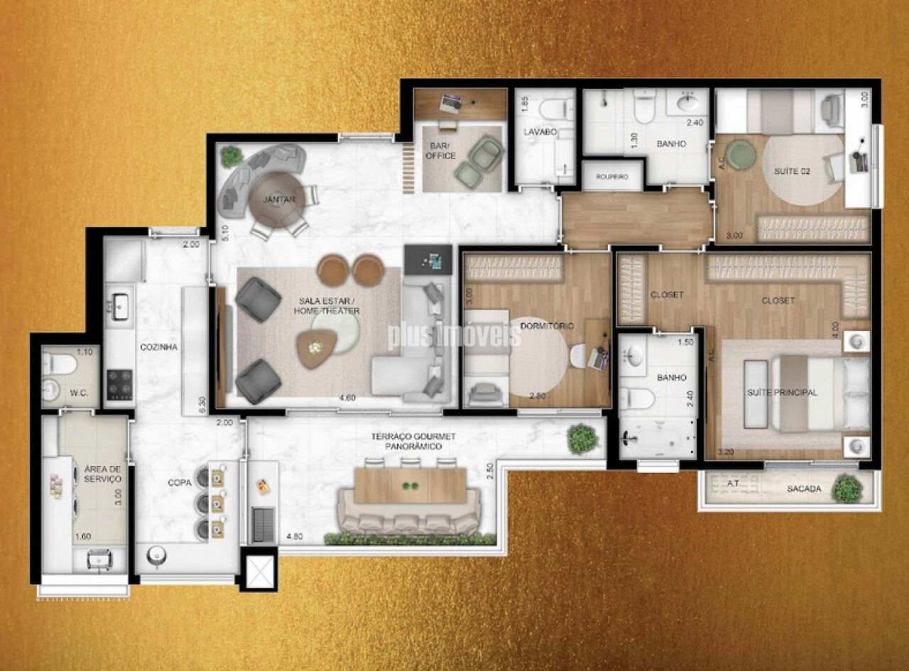 Apartamento à venda com 2 quartos, 128m² - Foto 14