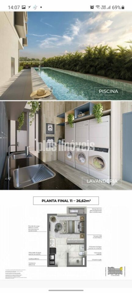 Apartamento, 1 quarto, 27 m² - Foto 2