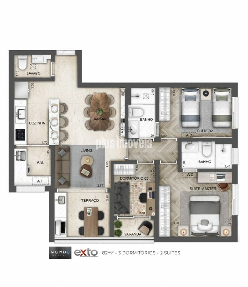 Apartamento, 3 quartos, 83 m² - Foto 15