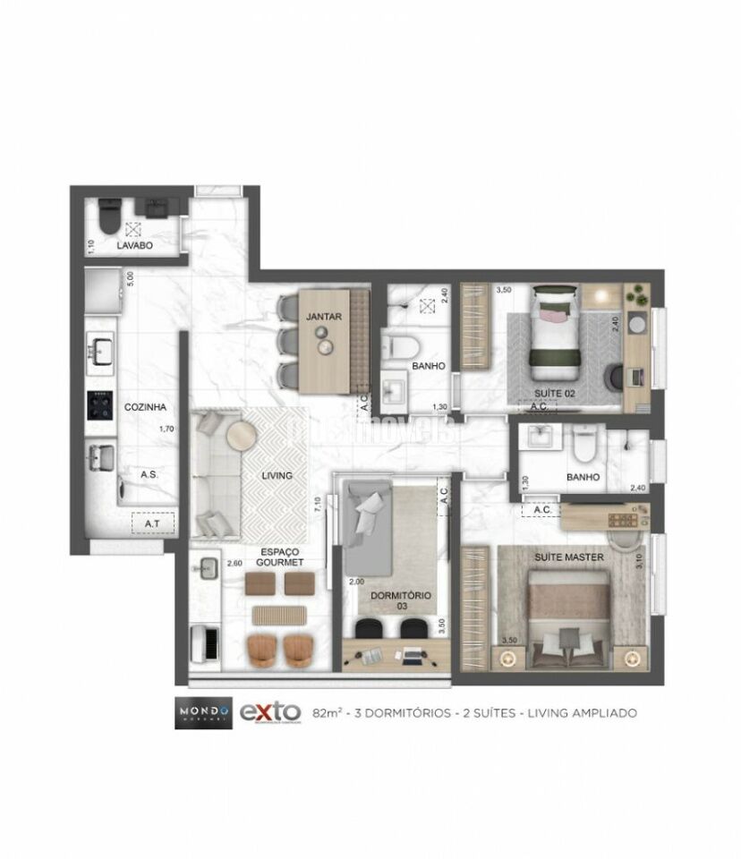 Apartamento, 2 quartos, 65 m² - Foto 16