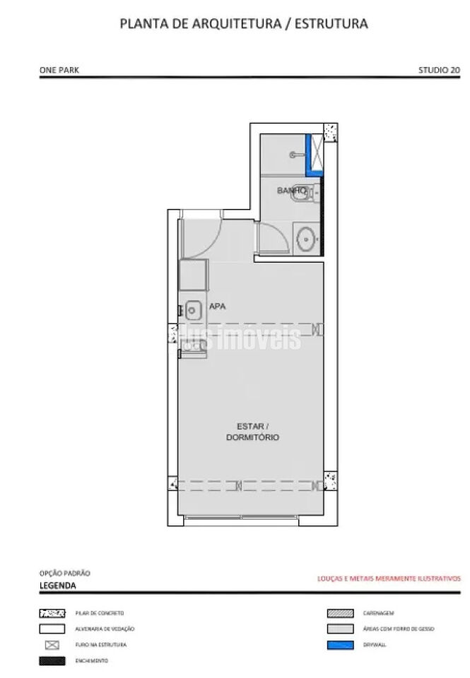 Apartamento, 1 quarto, 20 m² - Foto 7