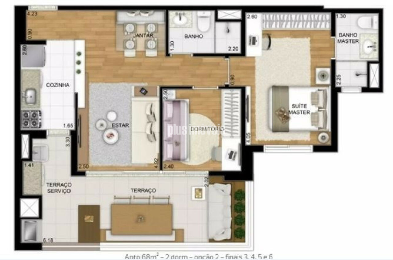 Apartamento, 2 quartos, 68 m² - Foto 12