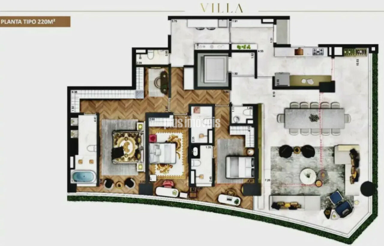 Apartamento, 3 quartos, 220 m² - Foto 5