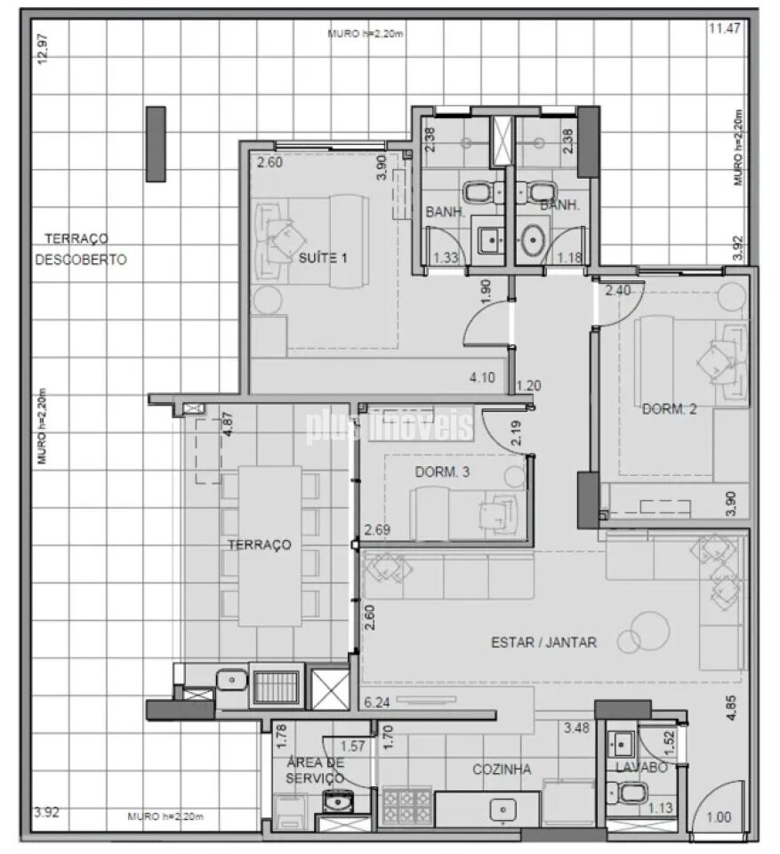 Apartamento, 3 quartos, 155 m² - Foto 19