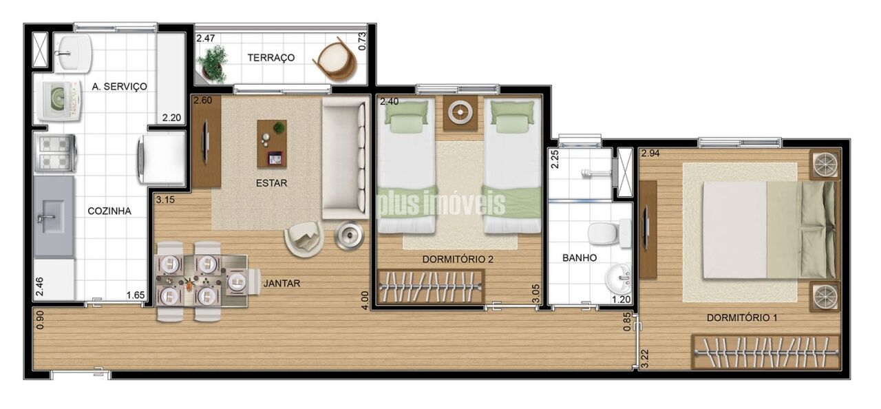 Apartamento, 2 quartos, 52 m² - Foto 15