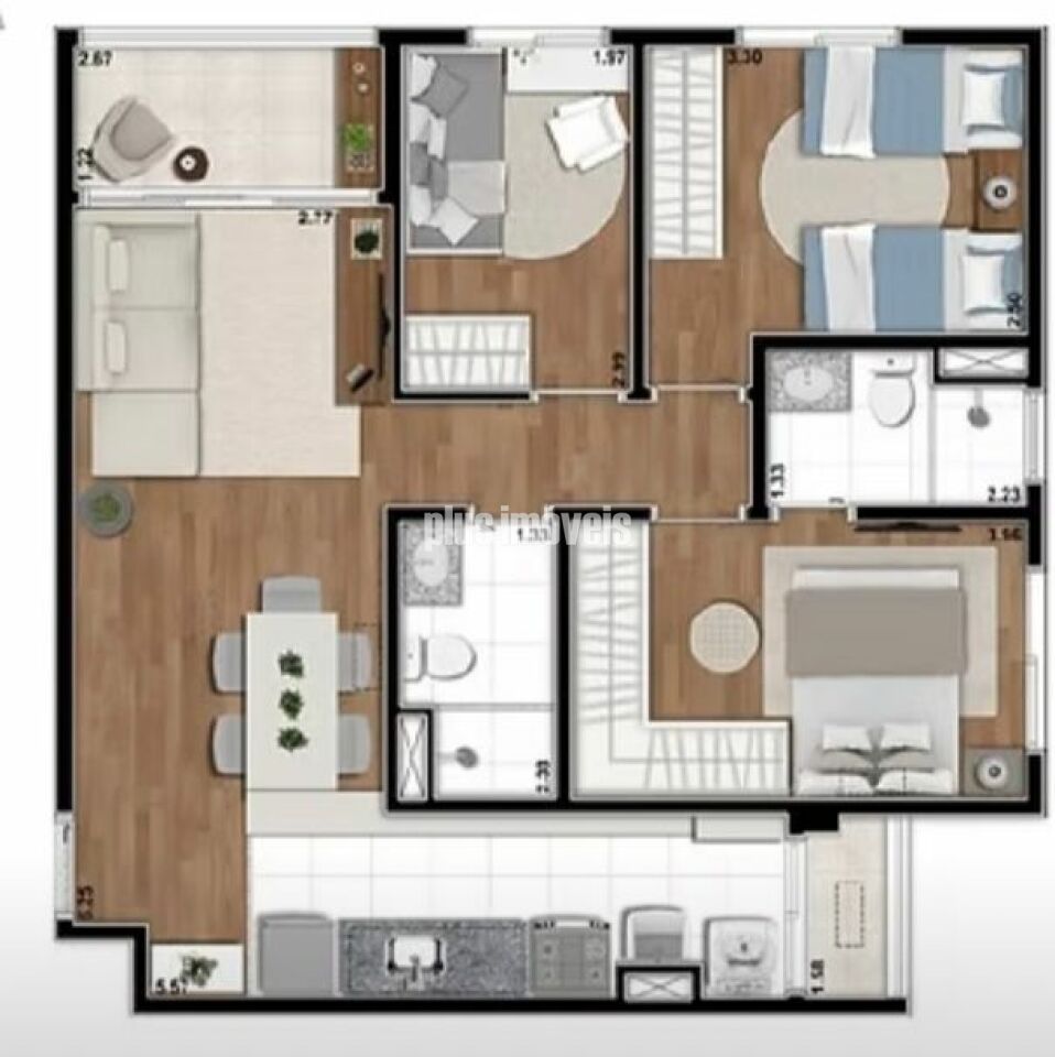 Apartamento, 3 quartos, 71 m² - Foto 22