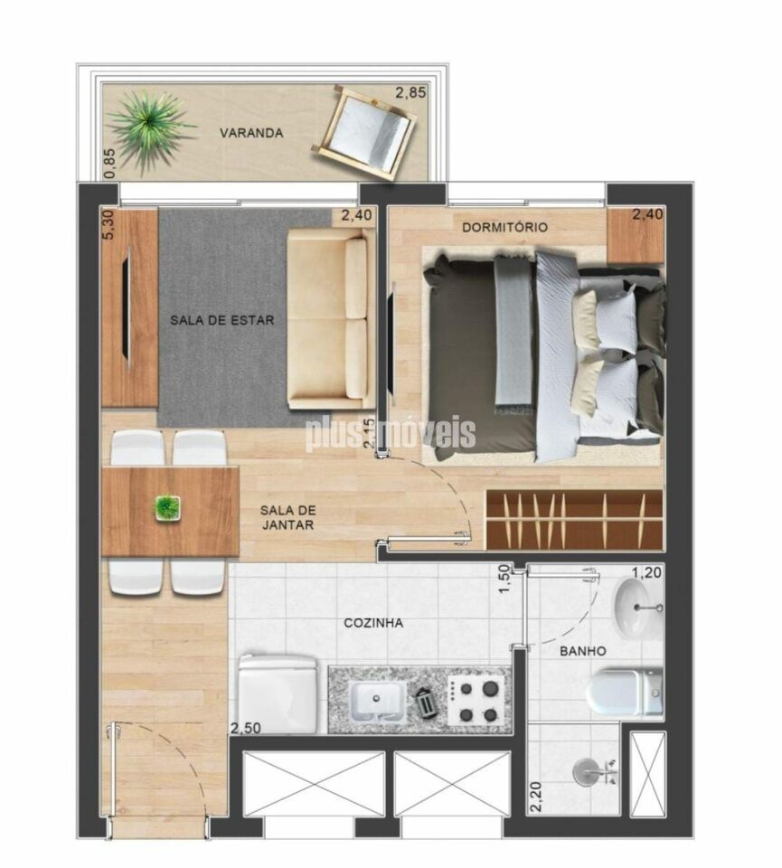 Apartamento, 1 quarto, 31 m² - Foto 20
